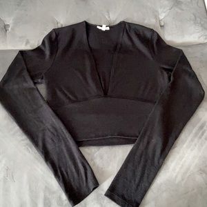 Wilfred Free Deep V-neck Sweater Cropped